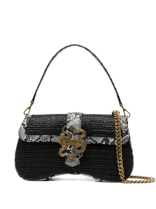 Borsa donna a spalla con fibbia logata JUST CAVALLI | 80RA4BA1ZSE06899